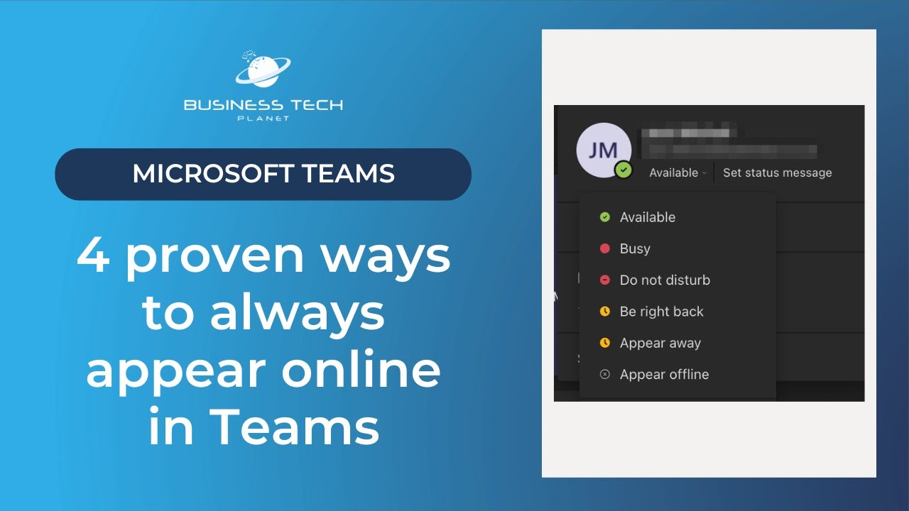 4 proven ways to always appear online in Microsoft Teams
