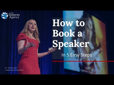 How to Book a Speaker at The Sweeney Agency