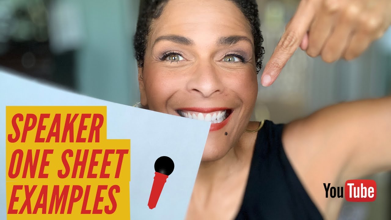 Speaker one sheet examples that GET YOU BOOKED! I Darieth Chisolm