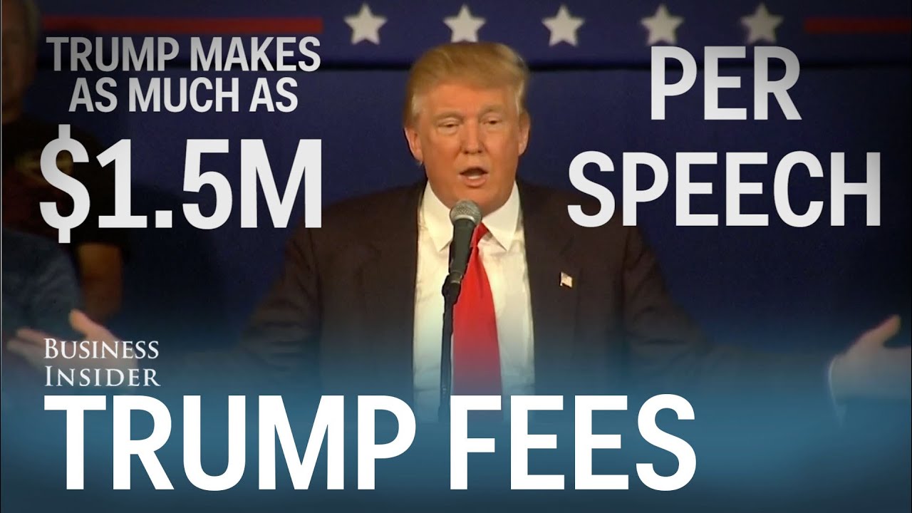 Donald Trump's speaking fees VS. the rest