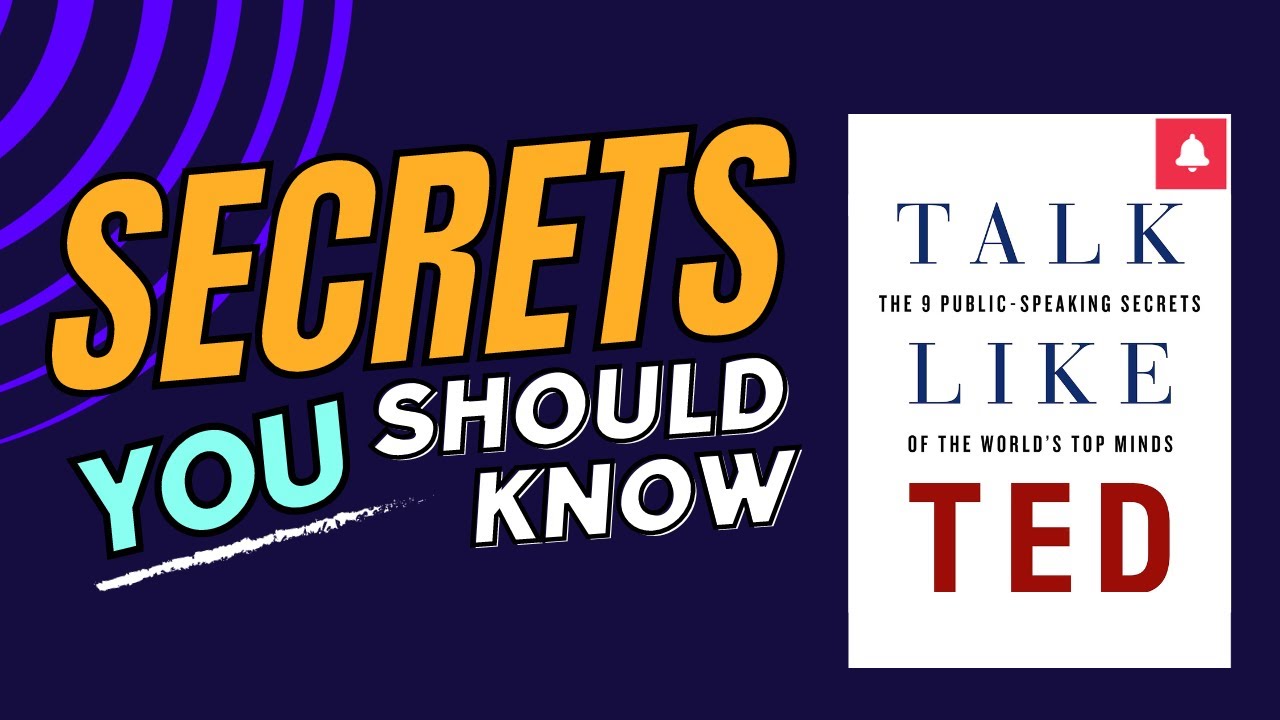 Best Tips for Public Speaking Success from Talk Like TED | Book Summary