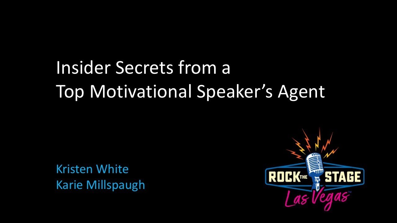 Insider Secrets from a Top Motivational Speaker’s Agent