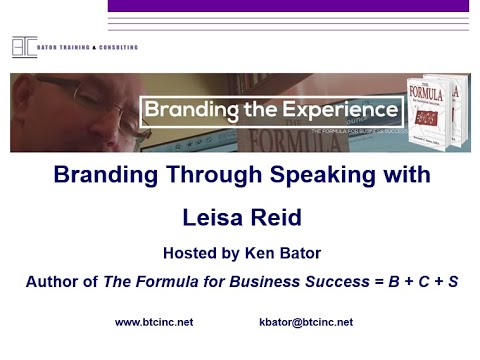 Branding Through Speaking with Leisa Reid