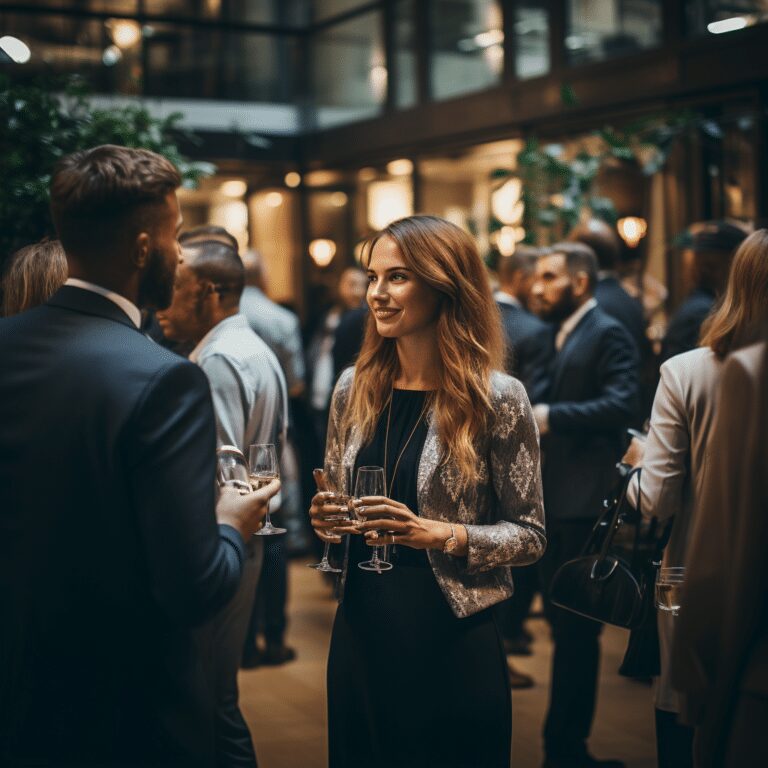 Attending a networking events