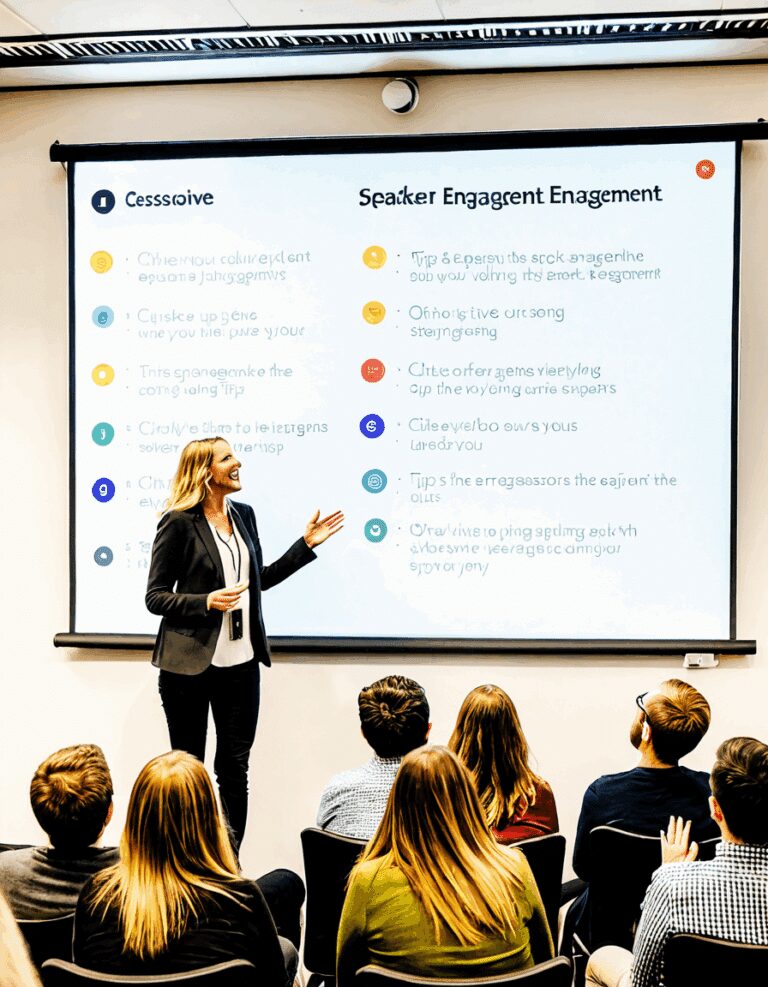 Speaker engagement tips