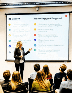 Speaker engagement tips