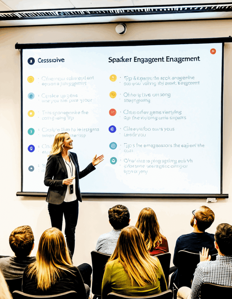 Speaker engagement tips