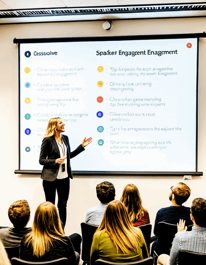 Speaker engagement tips